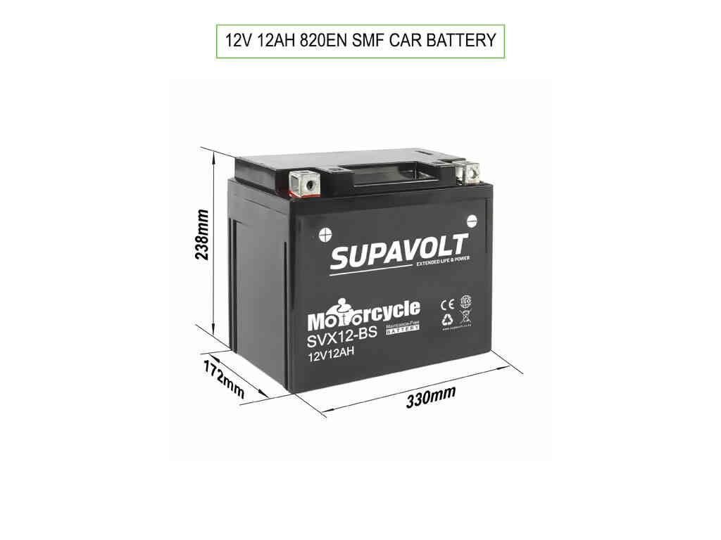 Motorcycle Batteries Motorcycle Batteries SVX12-BS