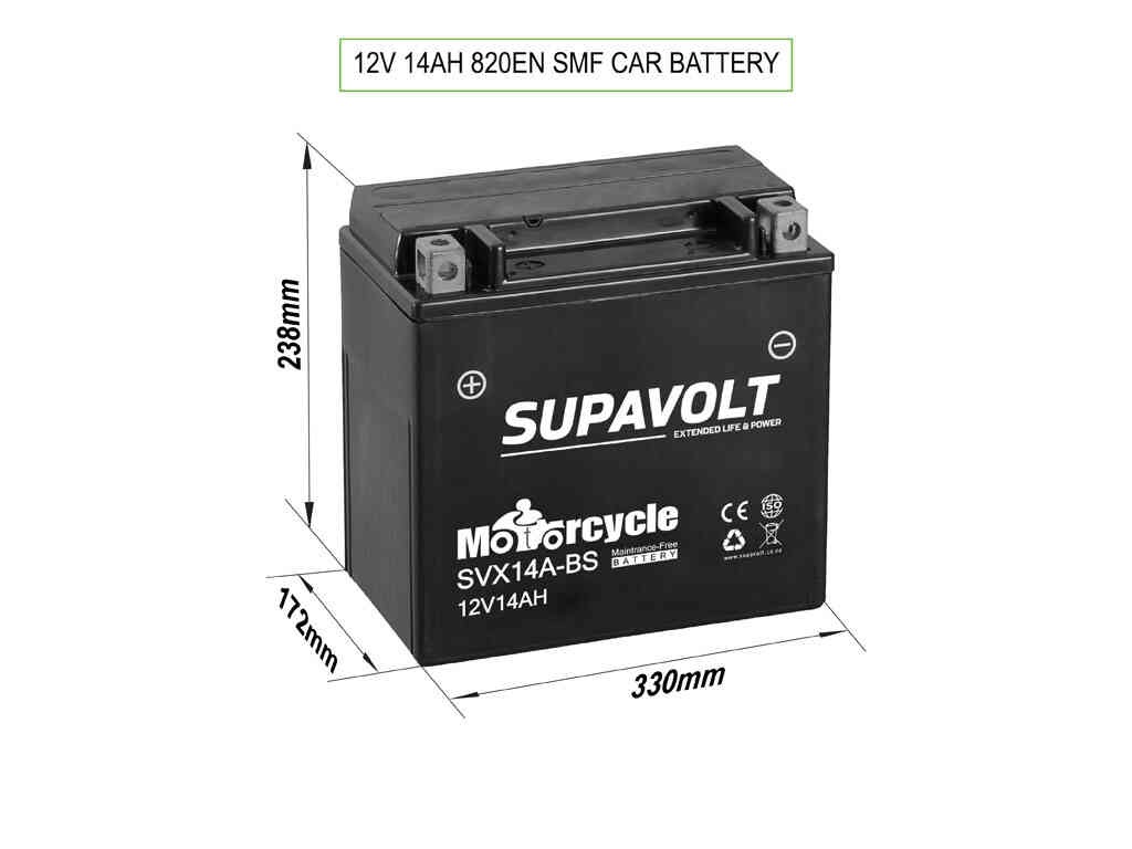 Motorcycle Batteries Motorcycle Batteries SVX14A-BS