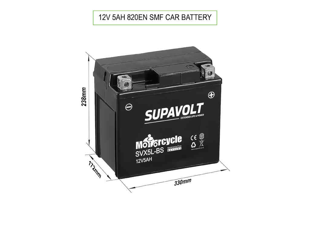 Motorcycle Batteries Motorcycle Batteries SVX5L-BS